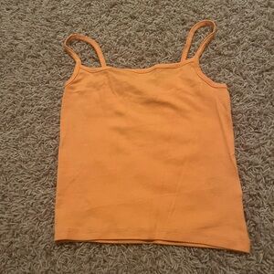 orange tank top